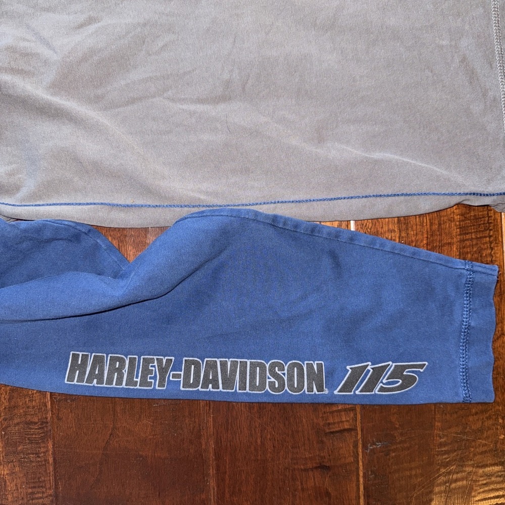 Harley-Davidson Men's 115th Anniversary Reglan Thick Cotton Size XL - Picture 5 of 11
